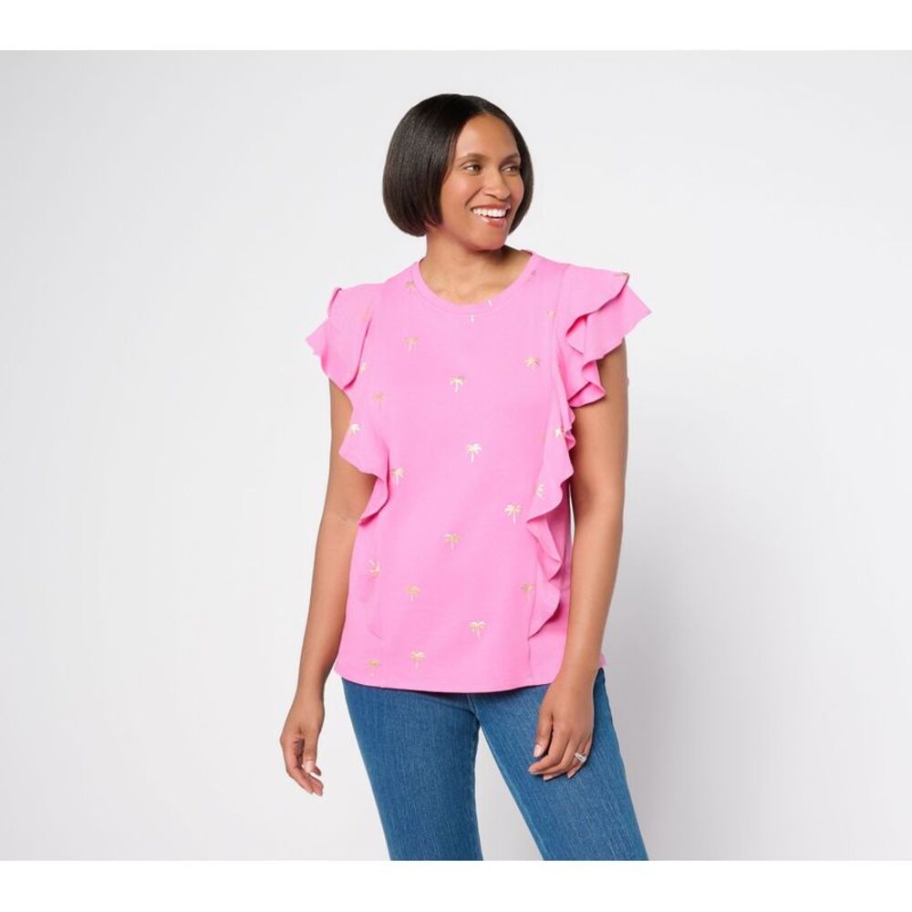 Belle by Kim Gravel Women's Top Sz M Make Your Selection: Beach Pink A726376